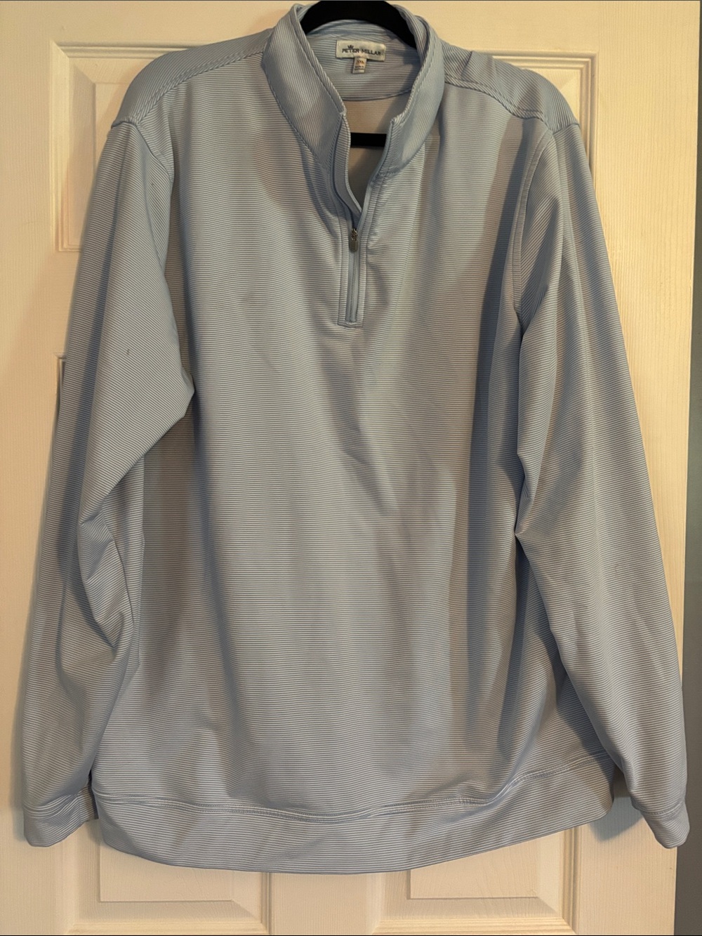 Peter Millar Light Blue Quarter-Zip Sweater